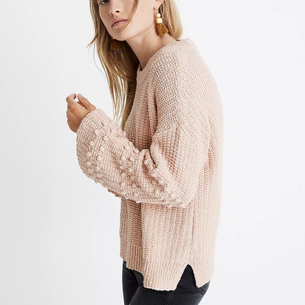 Madewell Women's Sweater in Light Pink